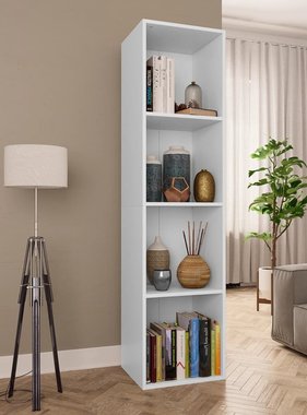 VidaXL Boekenkast/tv-meubel 36x30x143 cm bewerkt hout wit