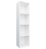VidaXL Boekenkast/tv-meubel 36x30x143 cm bewerkt hout wit