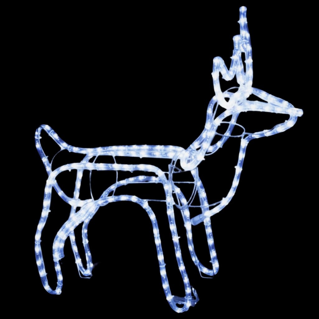 vidaXL Kerstfiguur rendier inklapbaar met 120 LED's koudwit