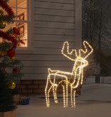 vidaXL Kerstfiguur rendier inklapbaar met 192 LED's warmwit