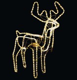 vidaXL Kerstfiguur rendier inklapbaar met 192 LED's warmwit