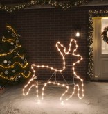 vidaXL Kerstfiguur rendier met 72 LED's warmwit