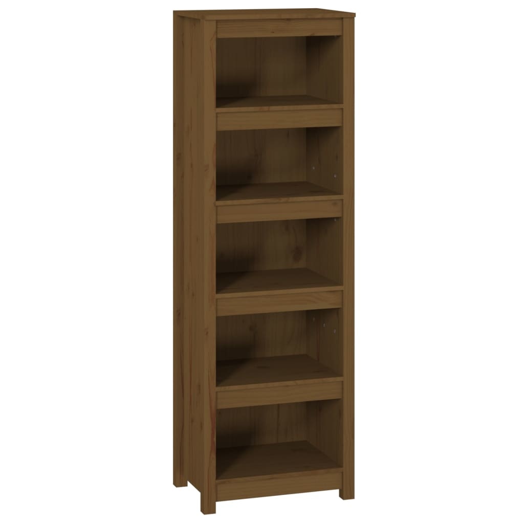 VidaXL Boekenkast 50x35x154 cm massief grenenhout honingbruin