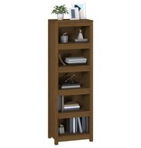 VidaXL Boekenkast 50x35x154 cm massief grenenhout honingbruin