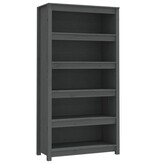 VidaXL Boekenkast 80x35x154 cm massief grenenhout grijs