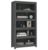 VidaXL Boekenkast 80x35x154 cm massief grenenhout grijs