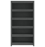 VidaXL Boekenkast 80x35x154 cm massief grenenhout grijs