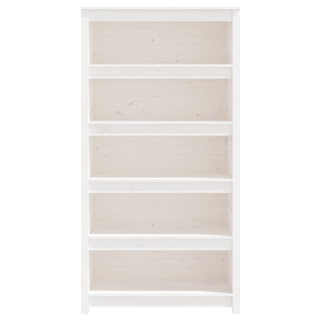 VidaXL Boekenkast 80x35x154 cm massief grenenhout wit