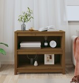 VidaXL Boekenkast 80x35x68 cm massief grenenhout honingbruin