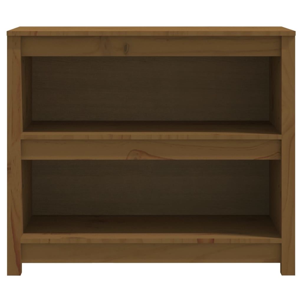 VidaXL Boekenkast 80x35x68 cm massief grenenhout honingbruin