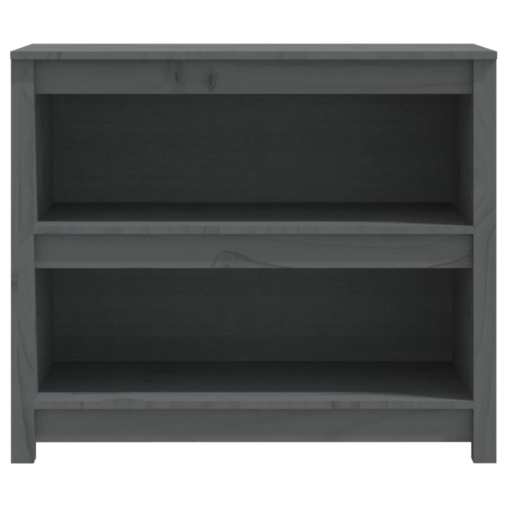 VidaXL Boekenkast 80x35x68 cm massief grenenhout grijs