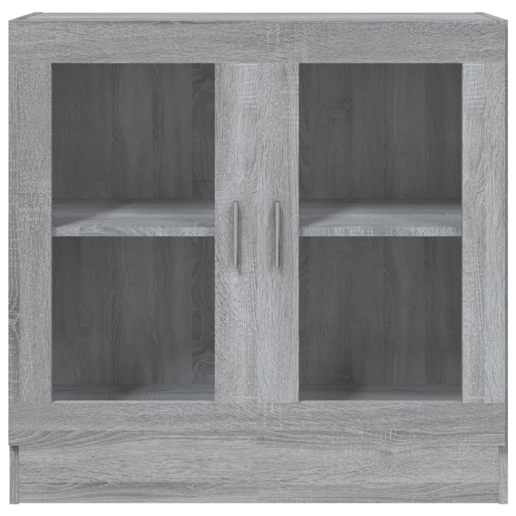 VidaXL Vitrinekast 82,5x30,5x80 cm bewerkt hout grijs sonoma eiken