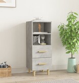 VidaXL Dressoir 34,5x34x90 cm bewerkt hout betongrijs