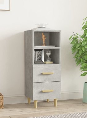 VidaXL Dressoir 34,5x34x90 cm bewerkt hout betongrijs