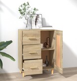 VidaXL Dressoir 69,5x34x90 cm bewerkt hout sonoma eikenkleurig