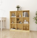 VidaXL Boekenkast/kamerscherm 104x33,5x110 cm massief grenenhout