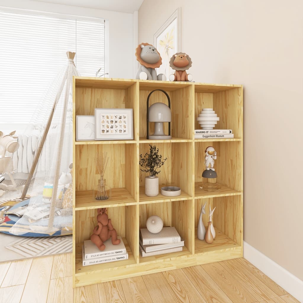 VidaXL Boekenkast/kamerscherm 104x33,5x110 cm massief grenenhout