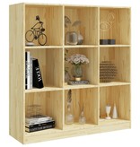VidaXL Boekenkast/kamerscherm 104x33,5x110 cm massief grenenhout