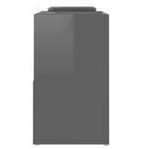 VidaXL Tv-meubel 104x30x52 cm spaanplaat hoogglans grijs