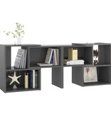 VidaXL Tv-meubel 104x30x52 cm spaanplaat hoogglans grijs