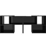 VidaXL Tv-meubel 104x30x52 cm spaanplaat hoogglans zwart