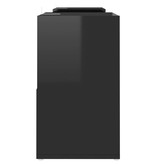 VidaXL Tv-meubel 104x30x52 cm spaanplaat hoogglans zwart