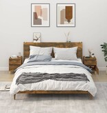 VidaXL Nachtkastjes 2 st 40x35x50 cm gerookt eikenkleurig