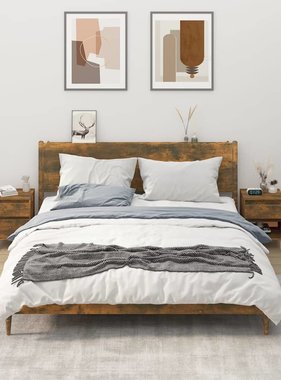 VidaXL Nachtkastjes 2 st 40x35x50 cm gerookt eikenkleurig