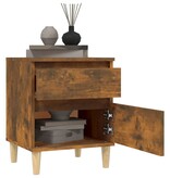 VidaXL Nachtkastjes 2 st 40x35x50 cm gerookt eikenkleurig
