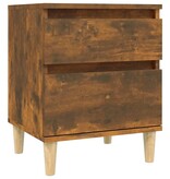 VidaXL Nachtkastjes 2 st 40x35x50 cm gerookt eikenkleurig