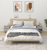 VidaXL Nachtkastjes 2 st 40x35x50 cm betongrijs