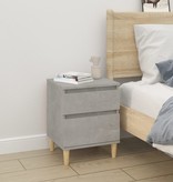 VidaXL Nachtkastje 40x35x50 cm betongrijs