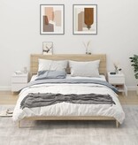 VidaXL Nachtkastjes 2 st 40x35x50 cm wit