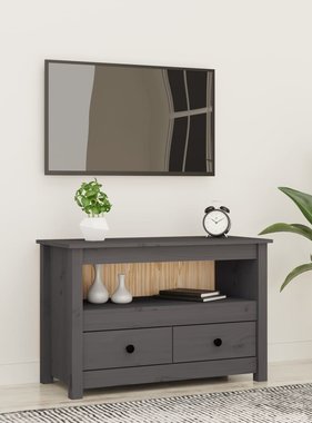 VidaXL Tv-meubel 79x35x52 cm massief grenenhout grijs