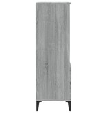 VidaXL Hoge kast 40x36x110 cm bewerkt hout grijs sonoma
