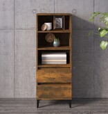 VidaXL Hoge kast 40x36x110 cm bewerkt hout gerookt eiken