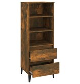 VidaXL Hoge kast 40x36x110 cm bewerkt hout gerookt eiken