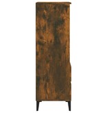 VidaXL Hoge kast 40x36x110 cm bewerkt hout gerookt eiken