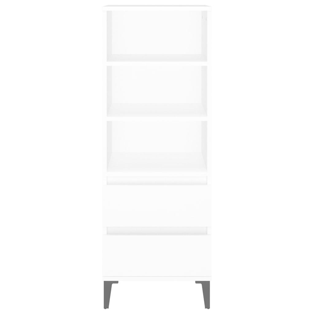 VidaXL Hoge kast 40x36x110 cm bewerkt hout wit