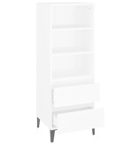 VidaXL Hoge kast 40x36x110 cm bewerkt hout wit