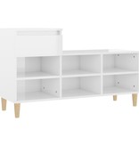 VidaXL Schoenenkast 102x36x60 cm bewerkt hout hoogglans wit
