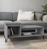 VidaXL Salontafel 100x50x45 cm bewerkt hout grijs sonoma