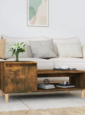 VidaXL Salontafel 100x50x45 cm bewerkt hout gerookt eikenkleurig