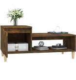 VidaXL Salontafel 100x50x45 cm bewerkt hout gerookt eikenkleurig