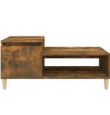 VidaXL Salontafel 100x50x45 cm bewerkt hout gerookt eikenkleurig