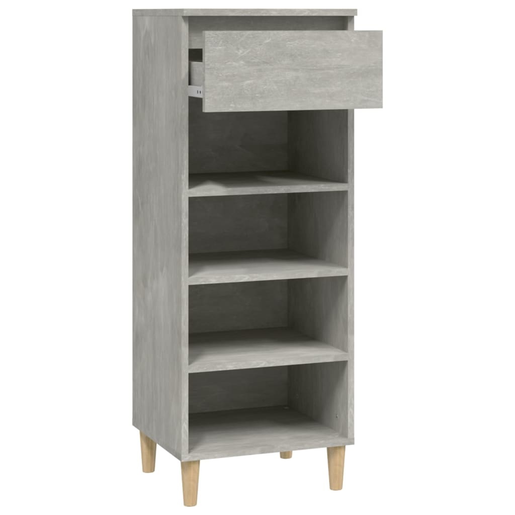 VidaXL Schoenenkast 40x36x105 cm bewerkt hout betongrijs