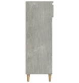 VidaXL Schoenenkast 40x36x105 cm bewerkt hout betongrijs