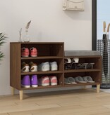 VidaXL Schoenenkast 102x36x60 cm bewerkt hout bruineikenkleurig