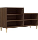 VidaXL Schoenenkast 102x36x60 cm bewerkt hout bruineikenkleurig