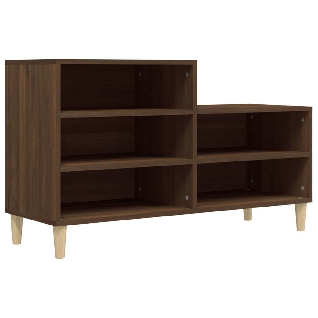 VidaXL Schoenenkast 102x36x60 cm bewerkt hout bruineikenkleurig